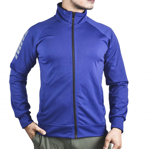 Men's ERKE  Cotton Casual Sports Jacket - Royal Blue